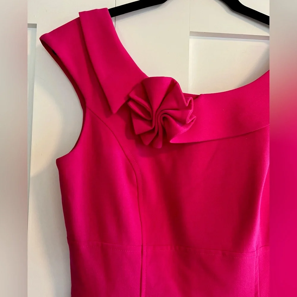 Calvin Klein Vibrant Pink Midi Dress - Picture 2 of 6